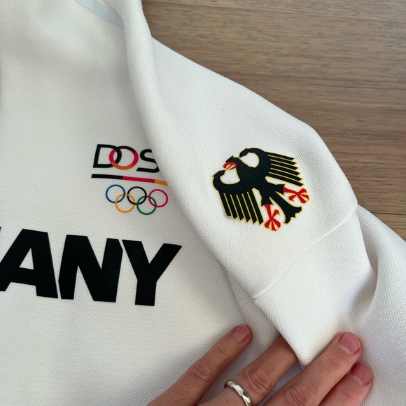 Adidas Team Germany Rio Olympics Village Wear White Jacket - Picture 4 of 9